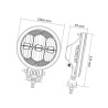 Lampa przednia LED, okrągła do jazdy dziennej 229mm