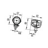 Lampa robocza LED okrągła, 15W 700lm Module 50 światło rozproszone Hella