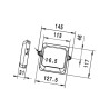 Lampa robocza LED kwadratowa, 7W 550lm Flat Beam Hella