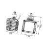 Lampa robocza LED kwadratowa, 43W 2000lm PowerBeam Hella