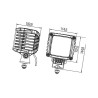 Lampa robocza LED kwadratowa, 43W 3000lm PowerBeam Hella