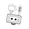Lampa robocza LED kwadratowa, 22W 1300lm PowerBeam Hella
