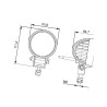 Lampa robocza LED okrągła , 500lm światło skupione Hella Hella ValueFit 9002920154697