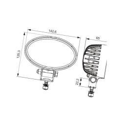 Lampa LED, 1200lm Hella ValueFit
