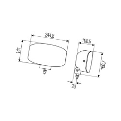 Reflektor Jumbo 1FE008773081 Hella 4082300265071