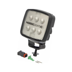 Lampa robocza LED kwadratowa, 16W 1600lm Scorpius Go 410 światło skupione Nordic Lights