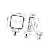 Lampa robocza LED kwadratowa, 16W 1600lm Scorpius Go 410 światło skupione Nordic Lights