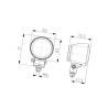 Lampa robocza okrągła H3, modu 1G0996176001 Hella 9002920124621