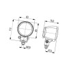 Lampa robocza kwadratowa H9, m 1G0996276187 Hella 9002920146388