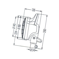 Lampa robocza okrągła H3 1G4003470147 Hella 4082300220384