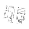 Lampa robocza kwadratowa H3, U 1GA007506021 Hella 4082300070187