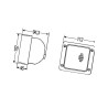 Lampa robocza kwadratowa H3, p 1GA007506111 Hella 9002920085939