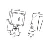 Lampa robocza kwadratowa H3, A 1GA998532011 Hella 9002920071130