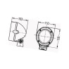 Lampa robocza okrągła H3 1GM996134167 Hella 4082300231045