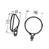 Lampa robocza okrągła H3, nieb 2XD003410301 Hella 4082300027709