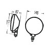 Lampa robocza okrągła H3, nieb 2XD003410301 Hella 4082300027709