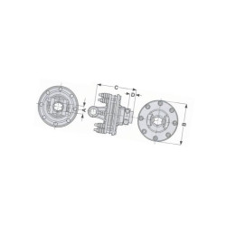 Comer Sprzęgło cierne jednokierunkowe RF8 1i3/4” Z6 prawe 1400Nm 146364003