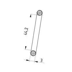 Oring 44,20x3mm, Shore'a 70 Inco 5700037472522