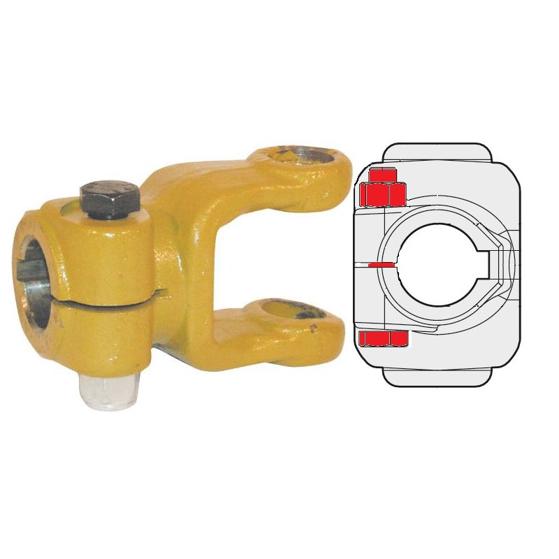 Comer Widłak 1 Ø30 klin 8 mm M12x1,25x65 141022022