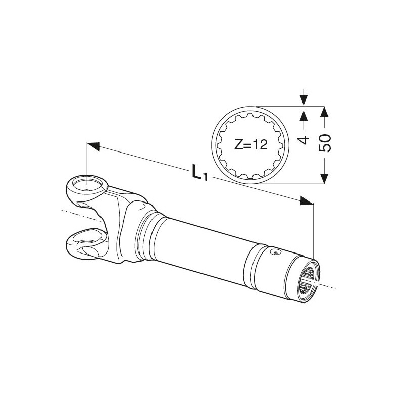Comer Rura zew. E60 L1205 ø50 Z-12 /1310/ 122260815