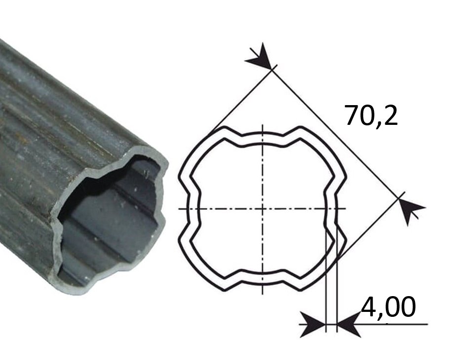 Profil zew. 4T - 70,2x4,00 4T SH/S0 szer.