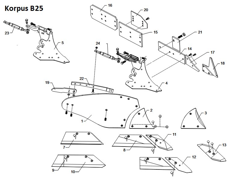 Korpus B25 - BK12, BK13
