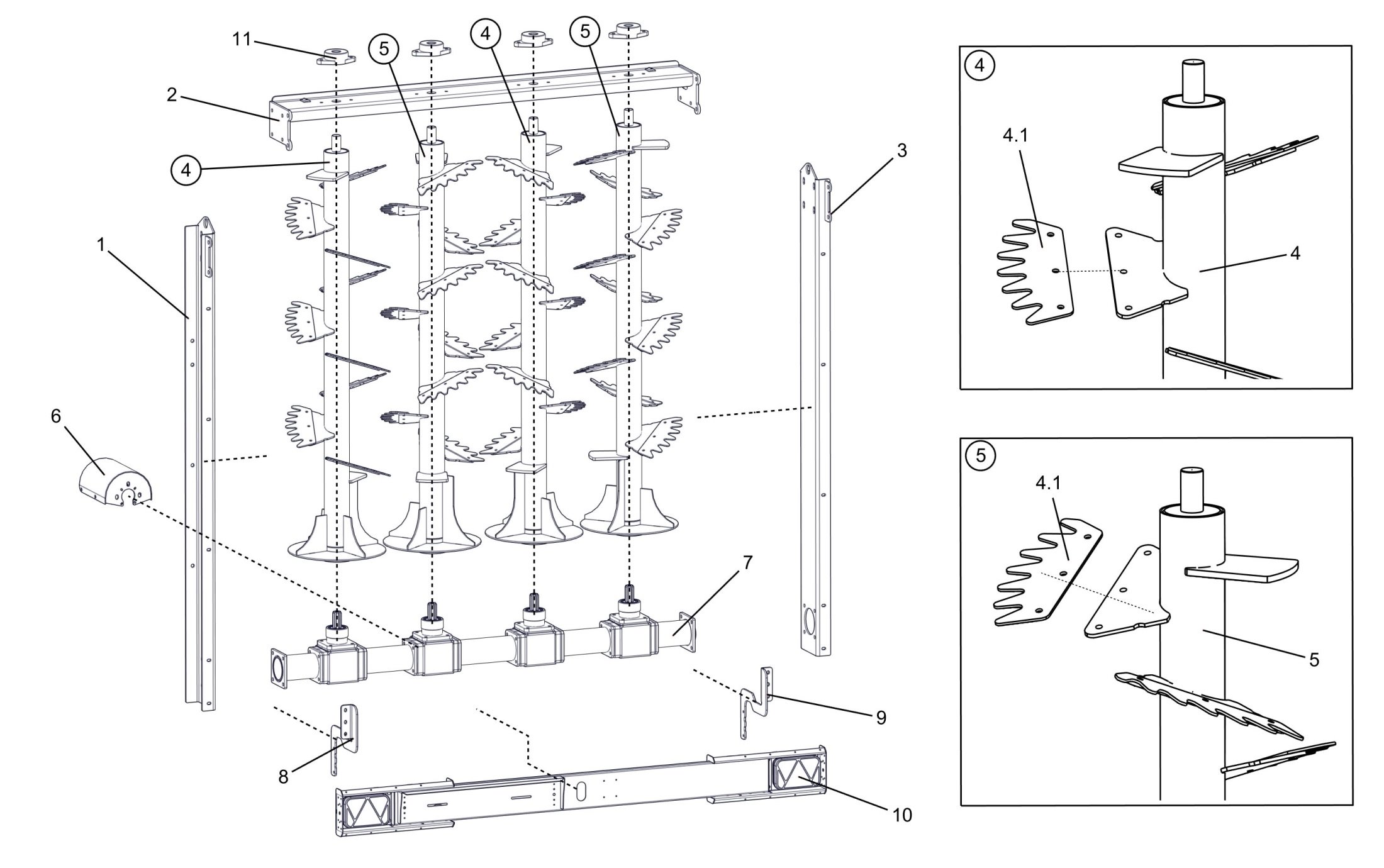 Adapter pionowy A4VS 1800 – 540
