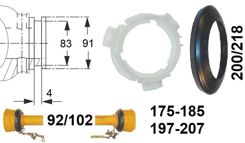 Części osłon 2600, 2700 - SD35