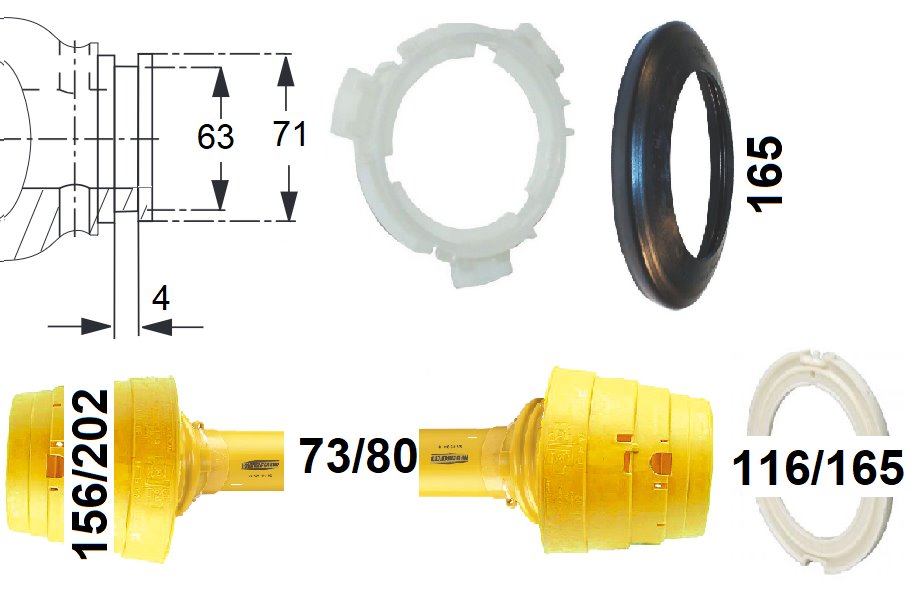 Części osłon 2380 - SD25