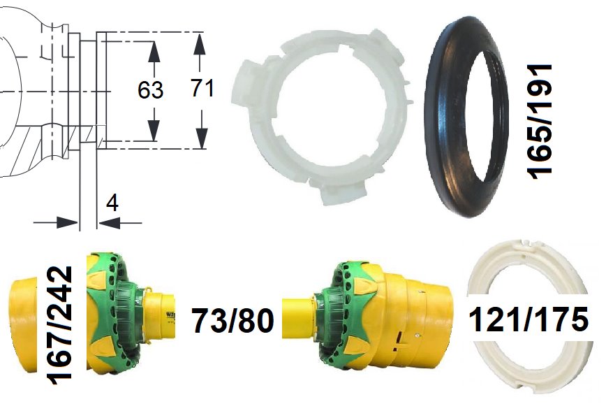 Części osłon 2480 Flexo - SDF25