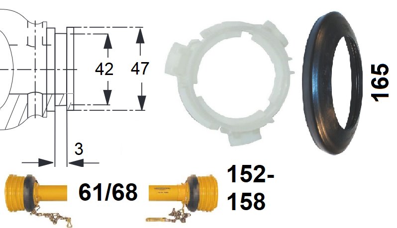 Części osłon 2100, 2200, 2300 - SD15