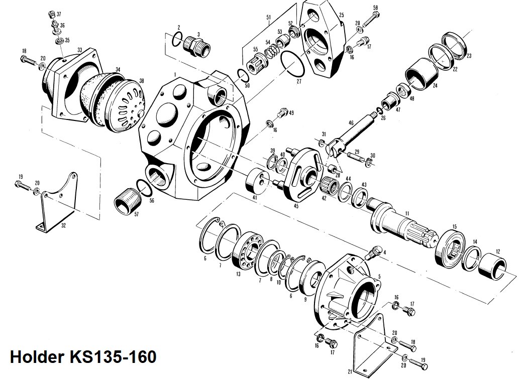 Pompy Holder KS135-160