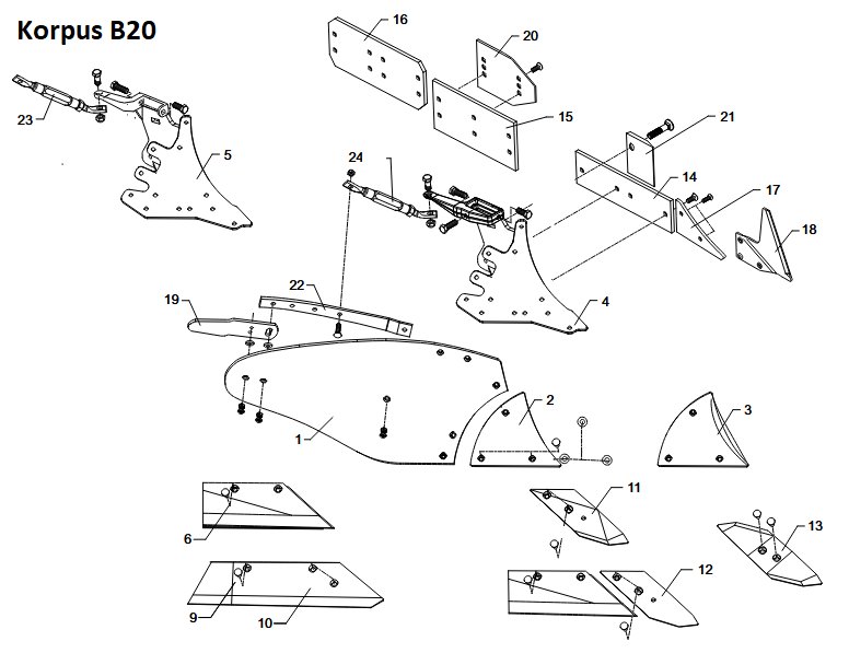 Korpus B20 - BK12, BK13