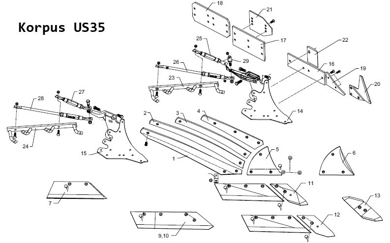 Korpus US35 - BK12, BK13