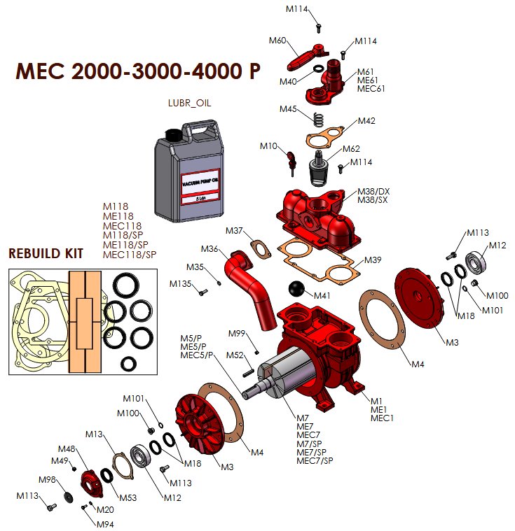 Części MEC 2000-3000-4000 / P