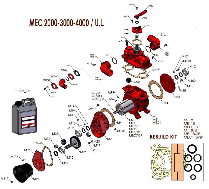 Części MEC 2000-3000-4000 / U.L.