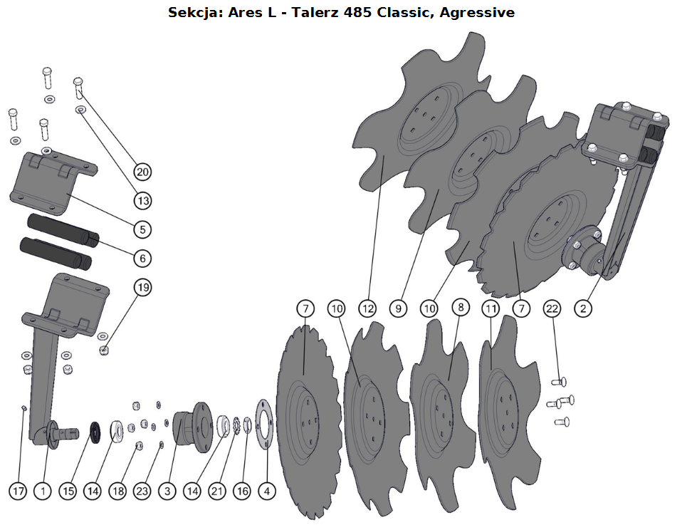 Talerz brony 485 4x98 Classic, Agressive Ares L