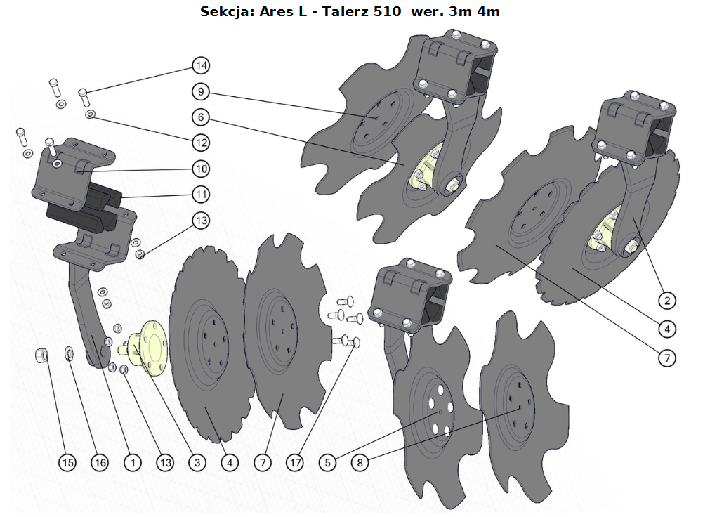  Talerz brony 510 5x116 compact Ares L wer. 3m 4m