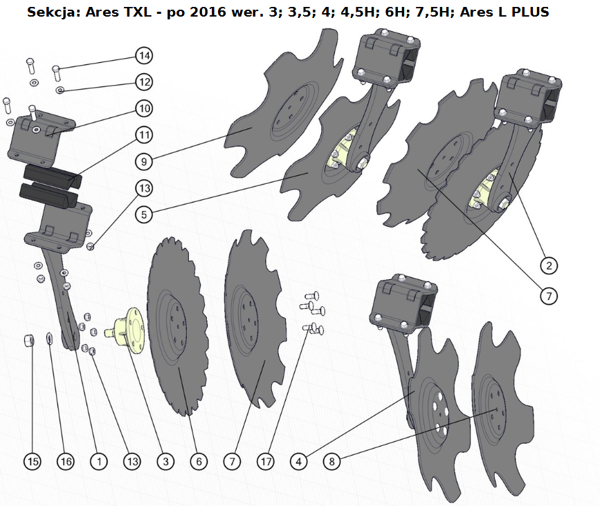 Talerz brony 560 5x116 bezobsługowe T XL po 2016