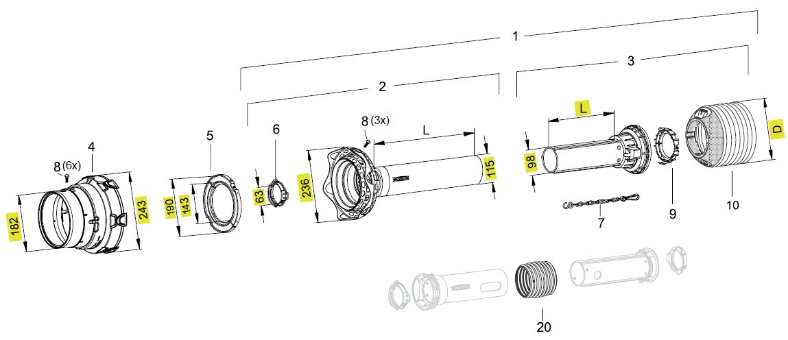 Części osłon SPGF25V/30/P675