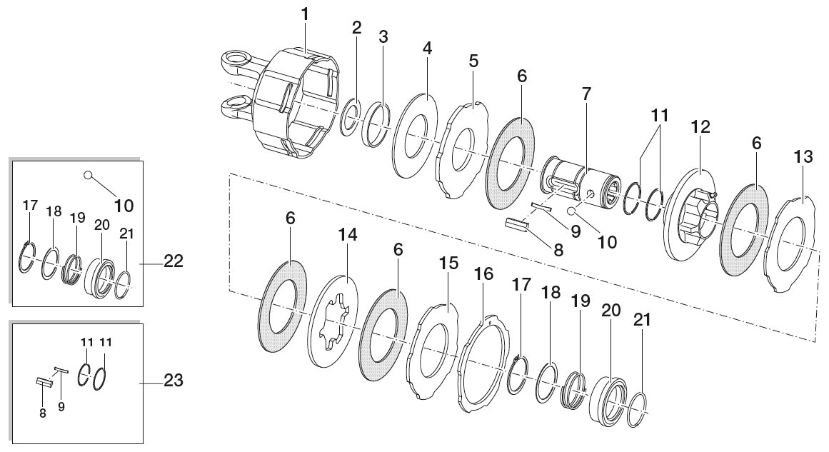 Części sprzęgła rw6/rw7 typ włoski standard 30,2x92- t60/v60/e60 sprzęgła i inne sprzęgło multipli kierunkowe