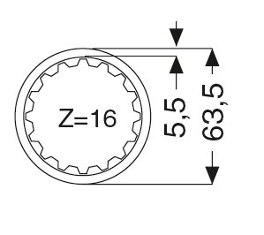 RURA E90 PROFILOWANA ZEWNETRZNA