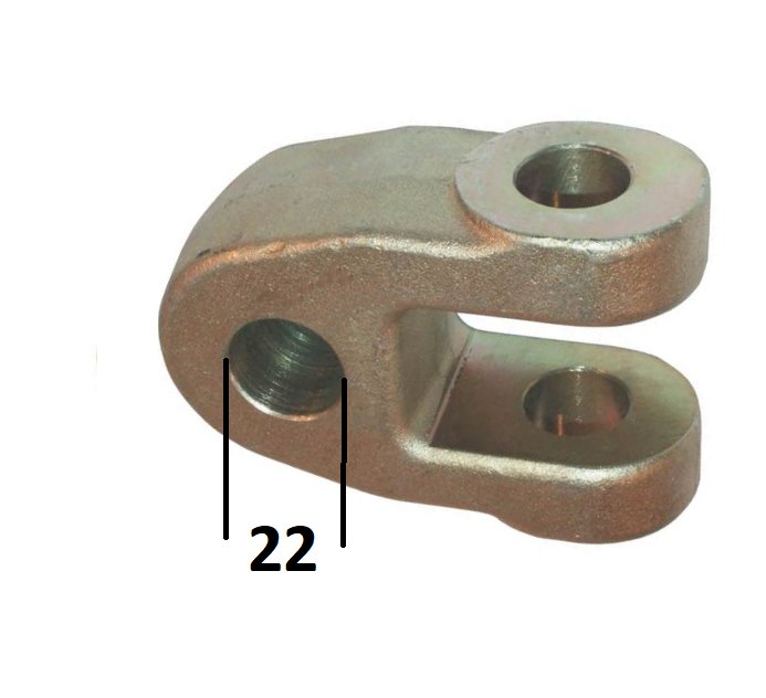 Przegub z otworem 22mm
