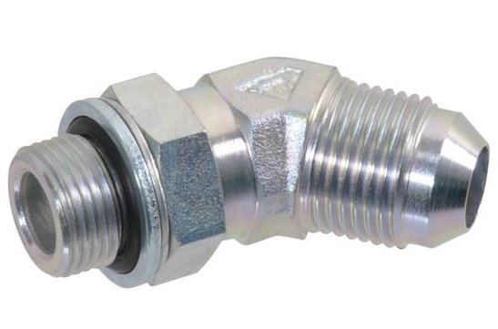 Elementy hydrauliki - przyłącza kątowe 45° BSP-JIC