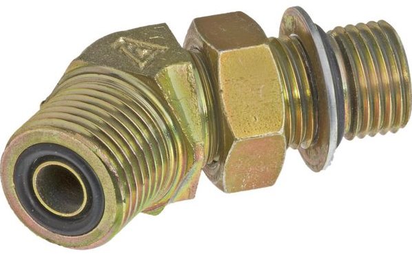 Elementy hydrauliki - przyłącza kątowe 45° UNF-ORFS