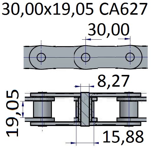 Łańcuchy 30.00x19.05 -CA627