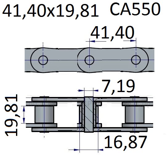 Łańcuchy 41.40x19.81 -CA550