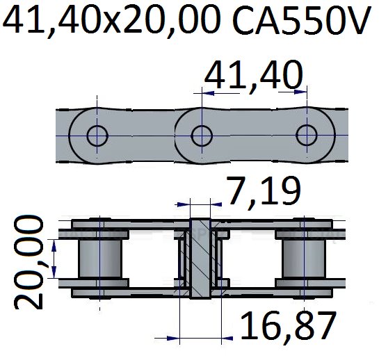 Łańcuchy 41.40x20.00 -CA550V