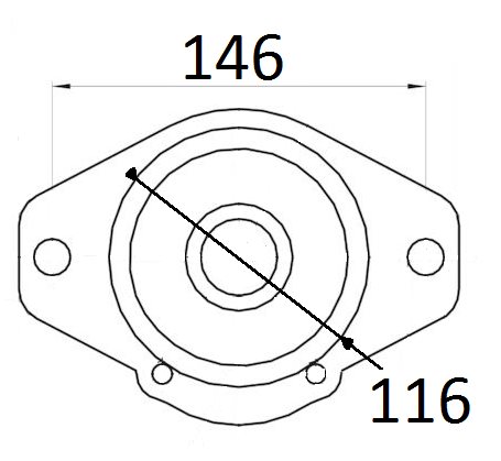 Pompy hydrauliczne o rozstawie otworów montażowych 146 fi 116