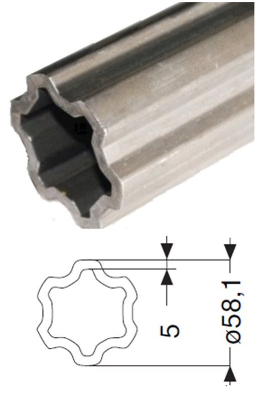Profil wew. 58,1mm-V80